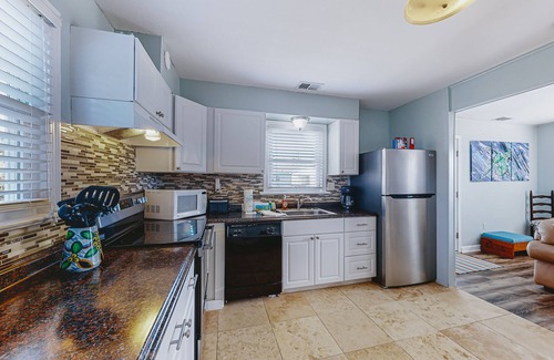 Avon House | Dog-friendly home with shared pool, private deck, central AC, free WiFi