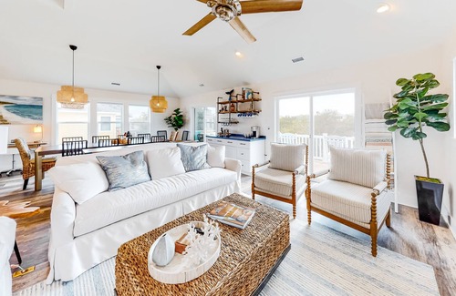 Ocean Sands House | Dog-friendly home with private saltwater pool & hot tub - walk to the beach