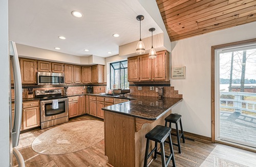 Mineral House | Dog-friendly lakefront home with pool table, grill, lake views, water access, AC