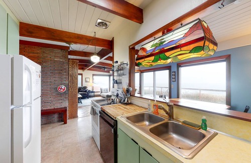 Seal Rock House | Dog-Friendly, Oceanfront Home with a Private Hot Tub, Firepit, & Free WiFi