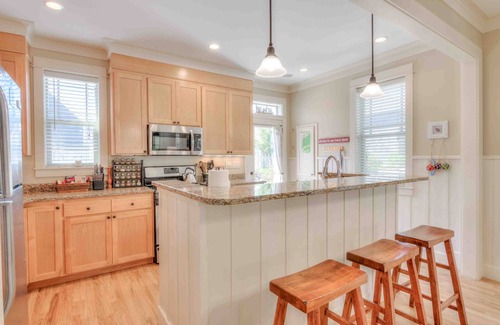 Olivia Beach House | Dog-Friendly Olivia Beach Three-Bedroom with Master Suite, Games, and Hot Tub!