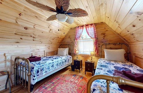 Copper Hill House | Dog-friendly riverfront home near FloydFest with fireplace, river views, & deck