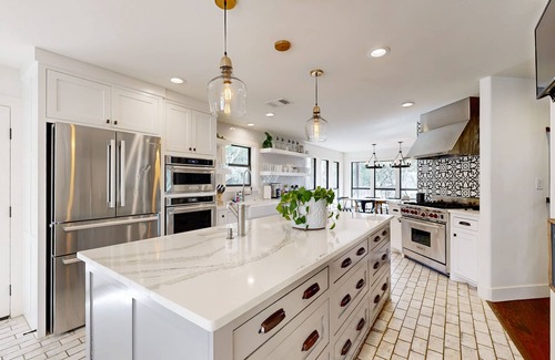Wimberley House | Dog-friendly riverfront home with hot tub & porch - condo above garage