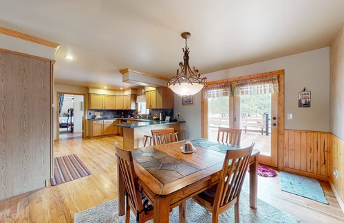 Colorado Springs House | Dog-friendly secluded home with wood stove, deck, full kitchen, internet, & W/D