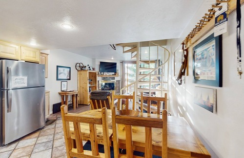 East Village at Copper Condo | Dog-friendly, ski condo with golf course views, balcony, hot tub & sauna