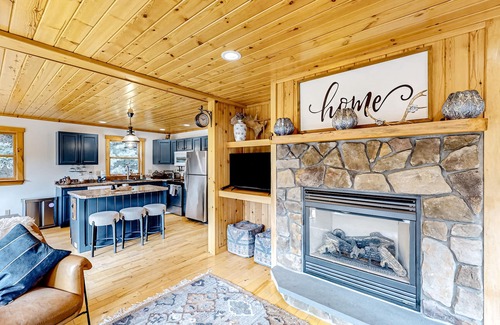 Rumford Center House | Dog-friendly Sunday River retreat with hot tub, large yard, grill, washer/dryer