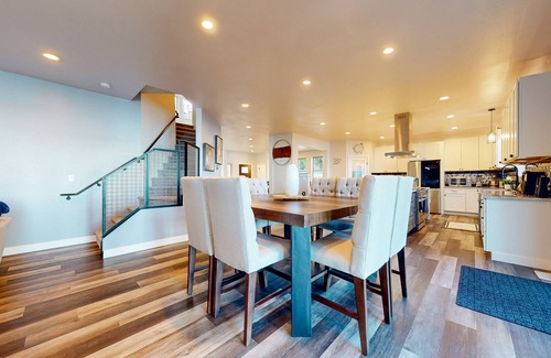 Port Ludlow House | Dog-friendly water view home with private beach, firepit, kayaks, deck, & grill