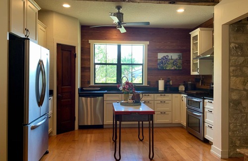 Kendall County House | Dog-Trot Home on secluded acreage with pool and game room.