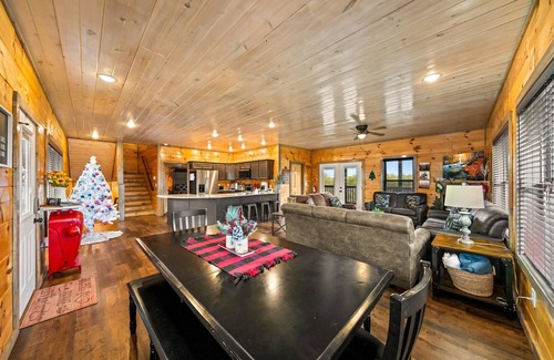 Sevierville Cabin | Dollywood Luxury Smoky Mtn Pool Cabin, Amazing view, Hot tub,Arcade, Pets ok
