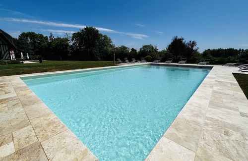 Saint-Arnoult Villa | Domaine de la Poterie in Tourgeville Renovated in 2022 with heated swimming pool and tennis courts