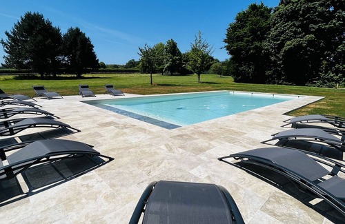 Saint-Arnoult Villa | Domaine de la Poterie in Tourgeville Renovated in 2022 with heated swimming pool and tennis courts