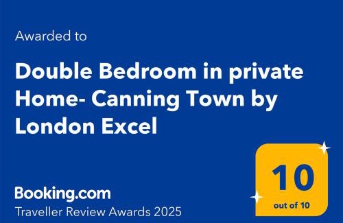 Custom House House | Double Bedroom in private Home- Canning Town by London Excel