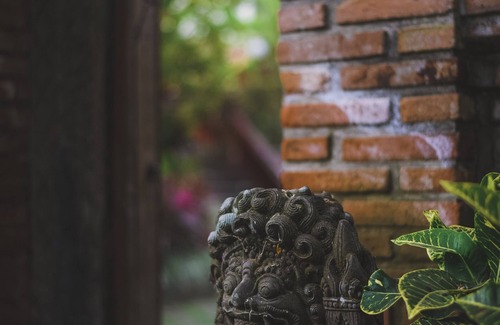 Penestanan Villa | Double Bedroom with balcony, Exotic blend Javanese & Balinese style villa