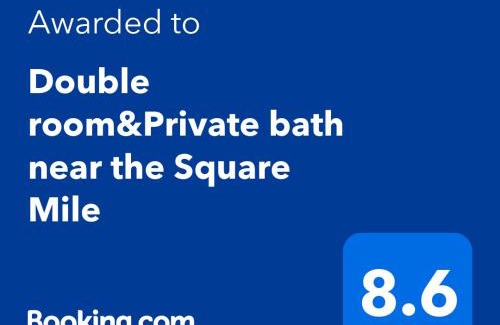 Farringdon House | Double room&Private bath near the Square Mile