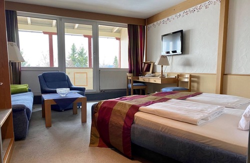 Fichtelberg Apartment | Double room, shower, WC, balcony - WAGNER'S Hotel and Restaurant Schönblick