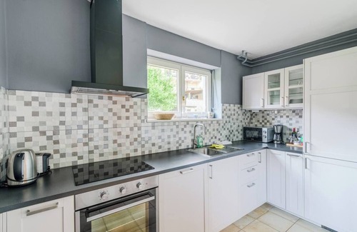 Most na Soci Apartment | Down floor ap with 1 bedroom, airco, tv, new kitchen and own lake side terrace