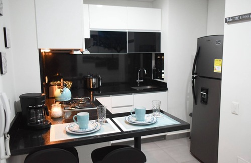 Santa Fe Apartment | Downtown Bogota, Spectacular Balcony 15th Floor City View.