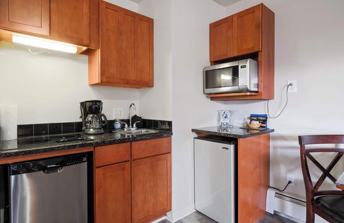 Charlevoix Condo | Downtown Charlevoix Lake Town Living | Indoor/Outdoor Pool | Dog Friendly