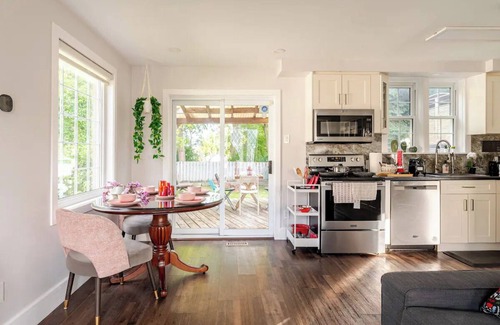 Kitchener House | Downtown House: Patio - Fire Pit - Lawn Chairs