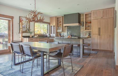 Frisco House | Dreamy home on river, mountain views, steps from town.