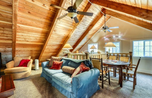 Tamarack Resort Cottage | Dreamy waterfront oasis with fireplace, firepit, patio, dock, and mountain views