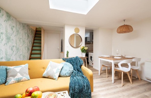 Wazemmes Apartment | Duplex d’exception : Green & Wood proche centre Lille Wifi HD
