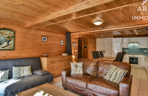 Le Grand-Bornand Apartment | Duplex for 6, 2 bdrms, garden, near center, wifi