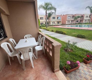 Moulay Abdallah Villa | Duplex La roseraie à coté de la plage 2 piscines
