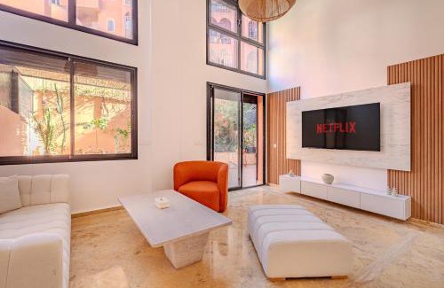 Majorelle Apartment | Duplex Le Majorelle, Res devant le jardin, piscine