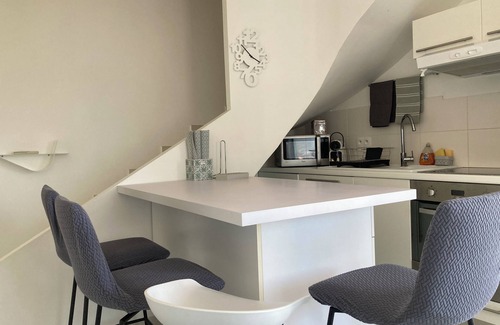L'Ile-Rousse Apartment | Duplex quiet residence, sea and mountain view, near downtown, beach at 300m
