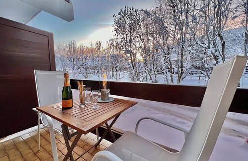 Megeve Apartment | Duplex with bedroom & bathroom in a quiet area close to gondola and city center