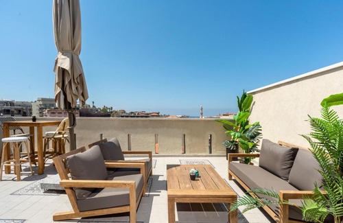 Jaffa Apartment | Duplex with Sea View Terrace above the Flea Market