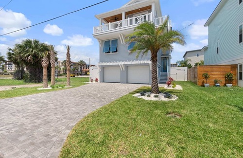 St. Augustine Beach House | E Komo Mai - Pool, Elevator, Roof Deck Views