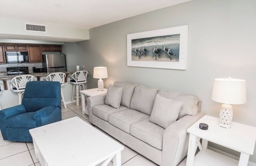 Gulf Lagoon Beach Condo | E404 Beautiful Gulf View, 3 Pools, Tennis Court & Gym