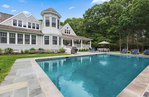 East Hampton House | East Hampton Gem With Heated Pool and Hot tub