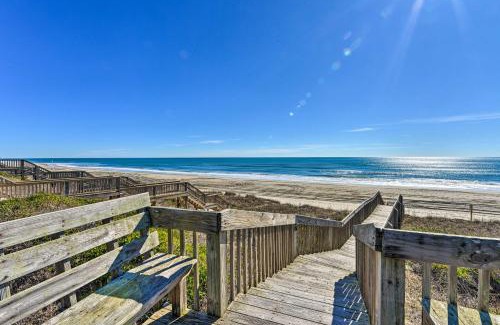 Emerald Isle Apartment | East of the Sun Beachside Apartment with Deck!