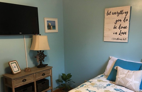 Surfside Beach House | Easy 100 yard walk to the beach. Linens are included with weekly rentals!