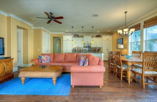 Poipu Villa | Easy walk to beach! Spacious Patio, Covered Lanai, Shared Pool, Gym