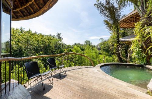 Abiansemal Villa | Eclipse House 4bds Eco Bamboo House Pool RiverView