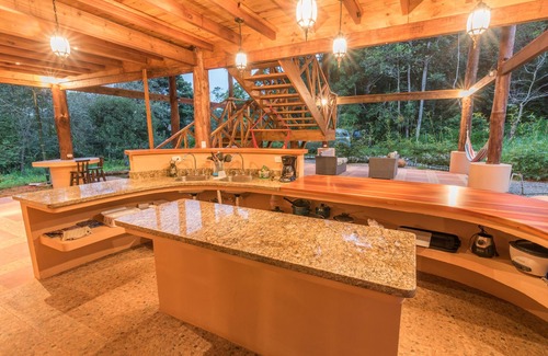Platanillo House | Eco Villa with Cascading Waterfall, Swim Hole, River and Fruit Orchard