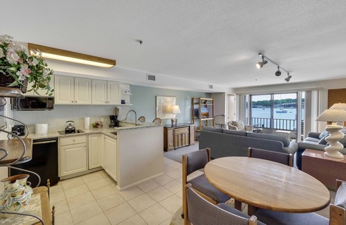 Charlevoix Condo | Edgewater 111 | Waterfront Balcony & Downtown Views | Pool, Hot Tub, Sauna