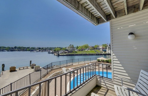 Charlevoix Condo | Edgewater 111 | Waterfront Balcony & Downtown Views | Pool, Hot Tub, Sauna