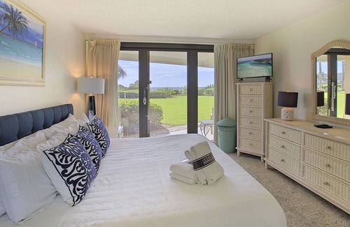 Miramar Beach Condo | Edgewater 205 - Beachfront! Ground Level! Community Pool! Fitness Center!