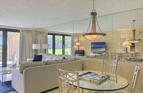 Miramar Beach Condo | Edgewater 205 - Beachfront! Ground Level! Community Pool! Fitness Center!