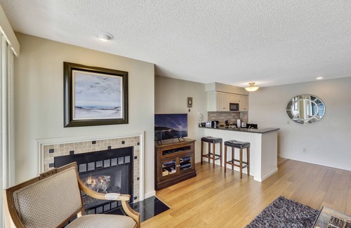 Charlevoix Condo | Edgewater Inn Condo with Waterfront Views | Pool, Hot Tub, Sauna | Sleeps 4