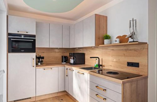 Schloßchemnitz Apartment | EDLER WOHNRAUM Luxuriöse Stadtoase mit Balkon, Kaffeevollautomat, Lift & Parkplatz