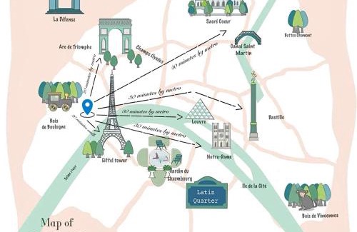 Passy Apartment | Eiffel tower 10 minutes 1BR Renovated