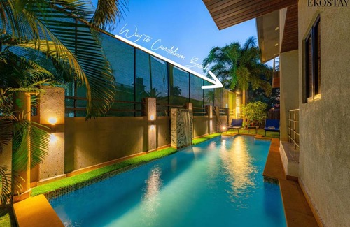 Candolim Villa | Ekostay Gold- Aqua Beach Villa I Partial Sea View I 1 min Walk to the Beach