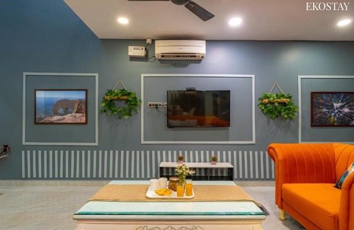 Candolim Villa | Ekostay Gold- Aqua Beach Villa I Partial Sea View I 1 min Walk to the Beach