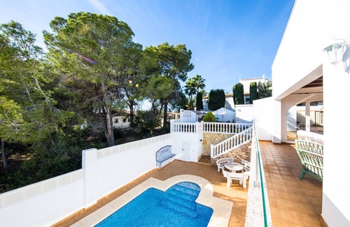 Arnella Villa | El Portet 8 Beds, 6 Bath, Sea-view, Big terraces, Summer Kitchen, Close to Beach